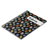 Gepersonaliseerd kleurig patroon notitieboek (Linkerzijde)