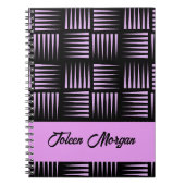 Gepersonaliseerd kleurig patroon notitieboek (Voorkant)