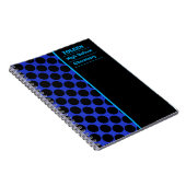 Gepersonaliseerd kleurig patroon notitieboek (Rechterzijde)