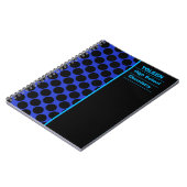 Gepersonaliseerd kleurig patroon notitieboek (Linkerzijde)