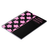 Gepersonaliseerd kleurig patroon notitieboek (Linkerzijde)