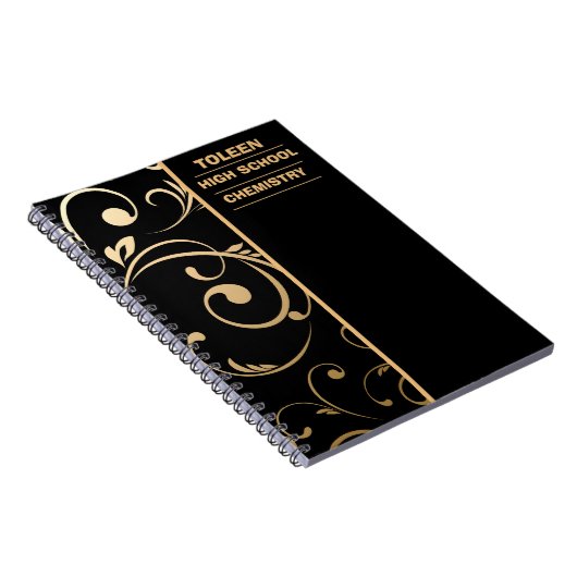 Gepersonaliseerd kleurig patroon notitieboek (Rechterzijde)