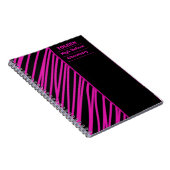 Gepersonaliseerd kleurig patroon notitieboek (Rechterzijde)