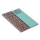 Gepersonaliseerd kleurig patroon notitieboek (Rechterzijde)