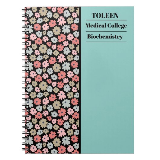 Gepersonaliseerd kleurig patroon notitieboek (Voorkant)