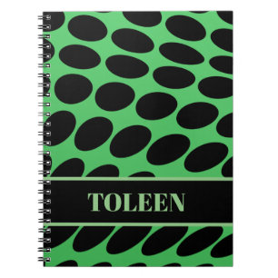 Gepersonaliseerd kleurig patroon notitieboek