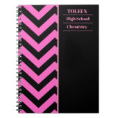 Gepersonaliseerd kleurig patroon notitieboek (Voorkant)