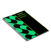 Gepersonaliseerd kleurig patroon notitieboek (Rechterzijde)