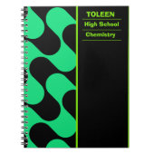 Gepersonaliseerd kleurig patroon notitieboek (Voorkant)