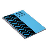 Gepersonaliseerd kleurig patroon notitieboek (Rechterzijde)