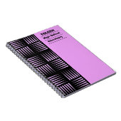 Gepersonaliseerd kleurig patroon notitieboek (Rechterzijde)