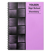 Gepersonaliseerd kleurig patroon notitieboek (Voorkant)