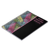 Gepersonaliseerd kleurig patroon notitieboek (Linkerzijde)