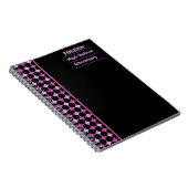 Gepersonaliseerd kleurig patroon notitieboek (Rechterzijde)