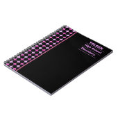 Gepersonaliseerd kleurig patroon notitieboek (Linkerzijde)