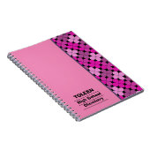 Gepersonaliseerd kleurig patroon notitieboek (Rechterzijde)