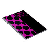 Gepersonaliseerd kleurig patroon notitieboek (Rechterzijde)