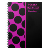 Gepersonaliseerd kleurig patroon notitieboek (Voorkant)