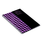 Gepersonaliseerd kleurig patroon notitieboek (Rechterzijde)
