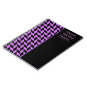 Gepersonaliseerd kleurig patroon notitieboek (Linkerzijde)