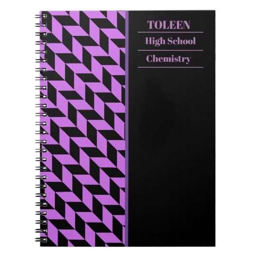 Gepersonaliseerd kleurig patroon notitieboek (Voorkant)