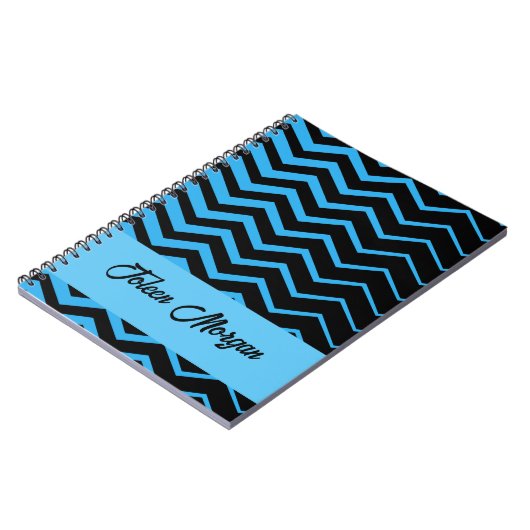 Gepersonaliseerd kleurig patroon notitieboek (Linkerzijde)