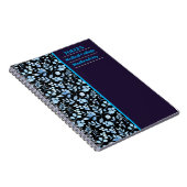 Gepersonaliseerd kleurig patroon notitieboek (Rechterzijde)