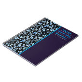 Gepersonaliseerd kleurig patroon notitieboek (Linkerzijde)