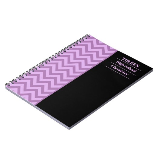 Gepersonaliseerd kleurig patroon notitieboek (Linkerzijde)