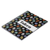 Gepersonaliseerd kleurig patroon notitieboek (Linkerzijde)