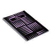 Gepersonaliseerd kleurig patroon notitieboek (Rechterzijde)