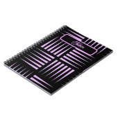 Gepersonaliseerd kleurig patroon notitieboek (Linkerzijde)