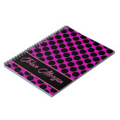 Gepersonaliseerd kleurig patroon notitieboek (Linkerzijde)