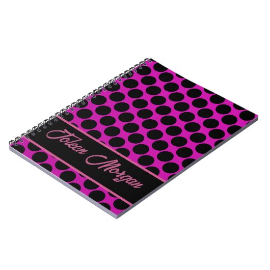 Gepersonaliseerd kleurig patroon notitieboek (Linkerzijde)