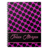 Gepersonaliseerd kleurig patroon notitieboek (Voorkant)