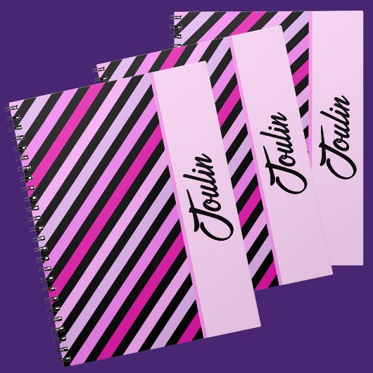 Gepersonaliseerd kleurig patroon notitieboek