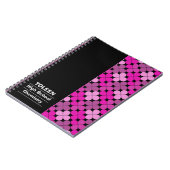 Gepersonaliseerd kleurig patroon notitieboek (Linkerzijde)