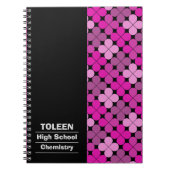 Gepersonaliseerd kleurig patroon notitieboek (Voorkant)