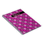 Gepersonaliseerd kleurig patroon notitieboek (Rechterzijde)