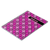 Gepersonaliseerd kleurig patroon notitieboek (Linkerzijde)