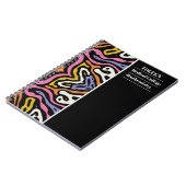 Gepersonaliseerd kleurig patroon notitieboek (Linkerzijde)