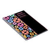 Gepersonaliseerd kleurig patroon notitieboek (Rechterzijde)