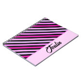 Gepersonaliseerd kleurig patroon notitieboek (Linkerzijde)