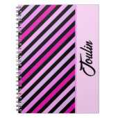 Gepersonaliseerd kleurig patroon notitieboek (Voorkant)