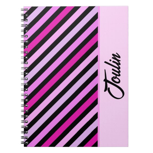 Gepersonaliseerd kleurig patroon notitieboek (Voorkant)