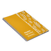 Gepersonaliseerd kleurig patroon notitieboek (Rechterzijde)