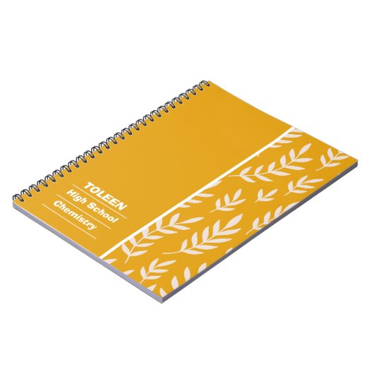 Gepersonaliseerd kleurig patroon notitieboek (Linkerzijde)