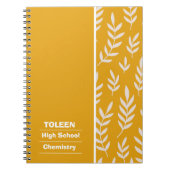 Gepersonaliseerd kleurig patroon notitieboek (Voorkant)