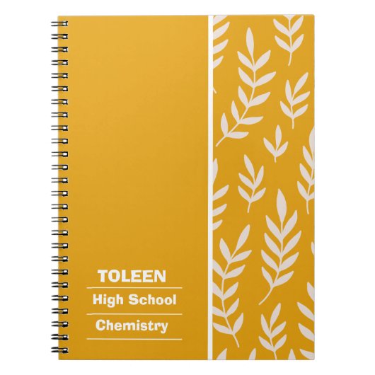 Gepersonaliseerd kleurig patroon notitieboek (Voorkant)