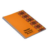 Gepersonaliseerd kleurig patroon notitieboek (Rechterzijde)